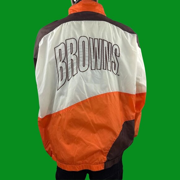 VTG NFL Apex One Pro Line Stitched Cleveland Browns Windbreaker - Picture 9 of 10